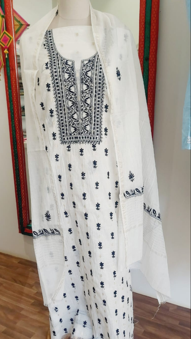 Lucknowi Chikan Chanderi
