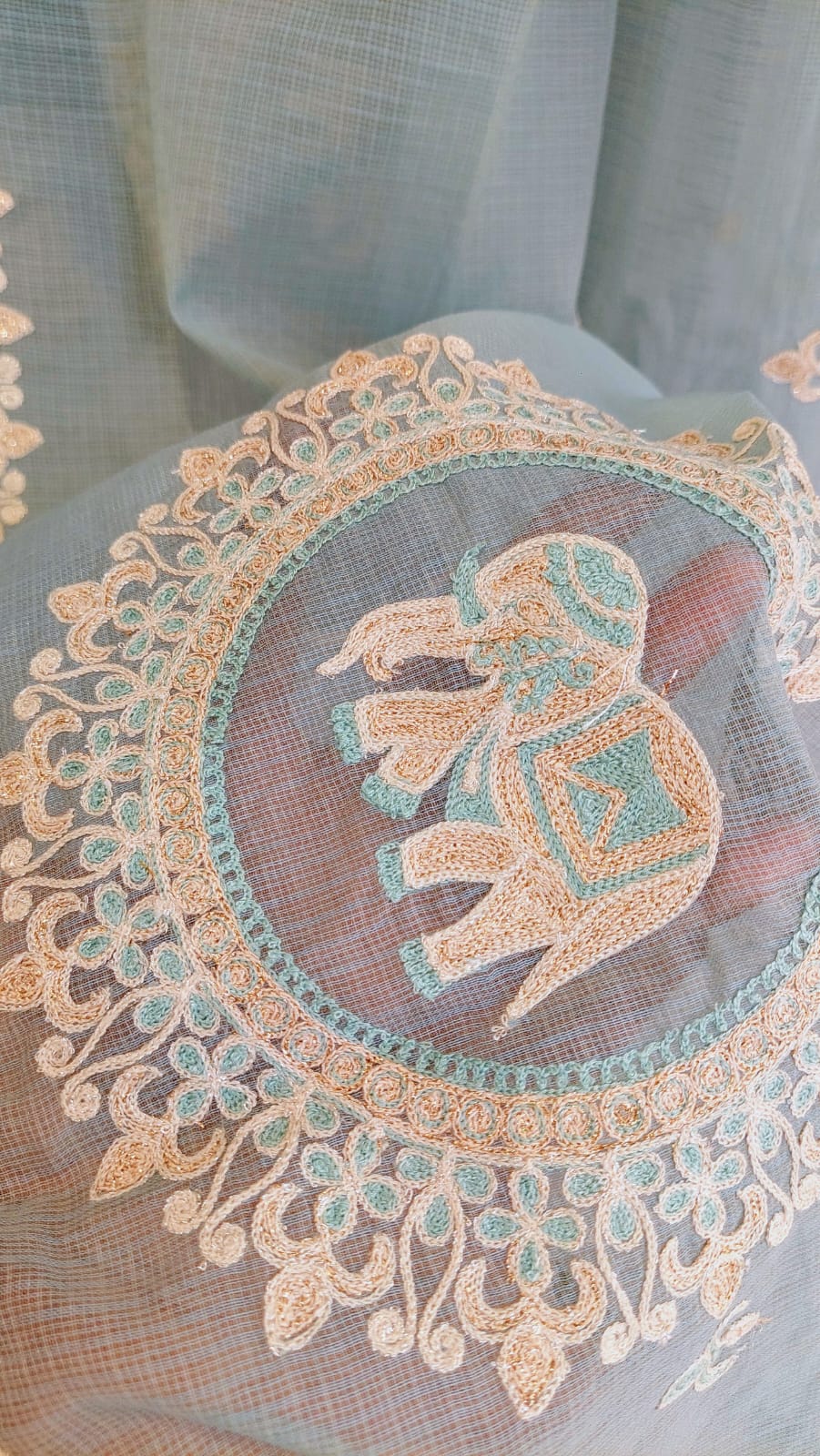 Aari Embroidered Kota