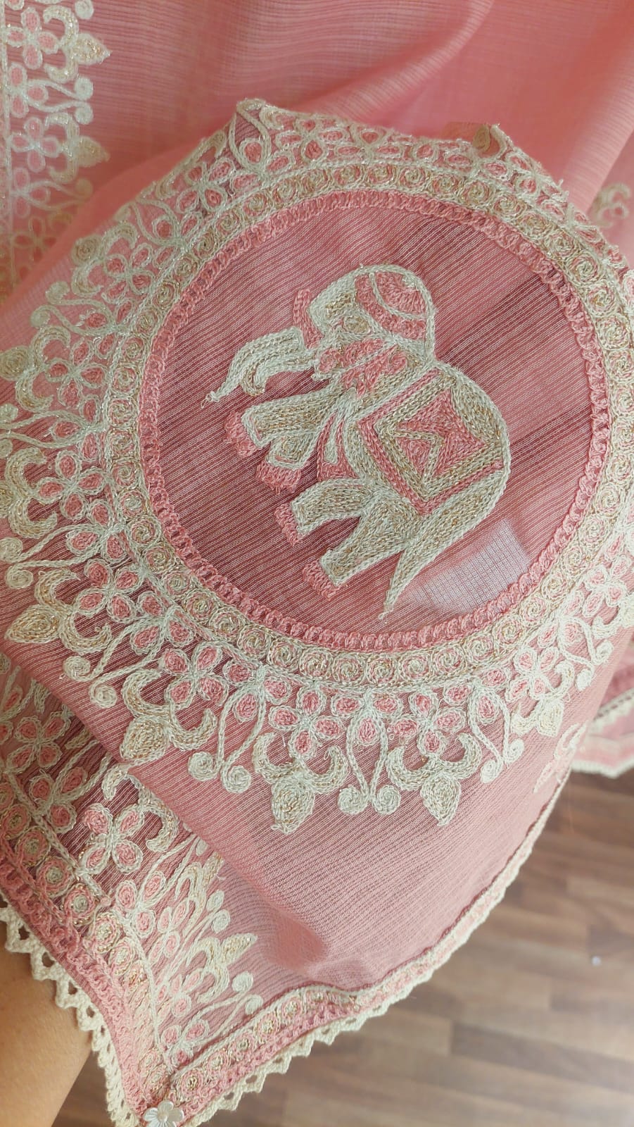 Aari Embroidered Kota