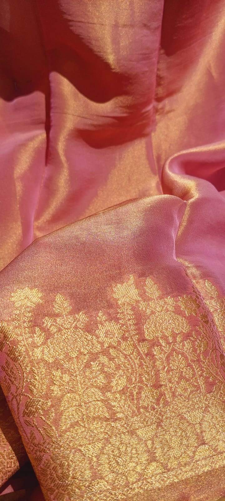 Pearlescent Blush Organza