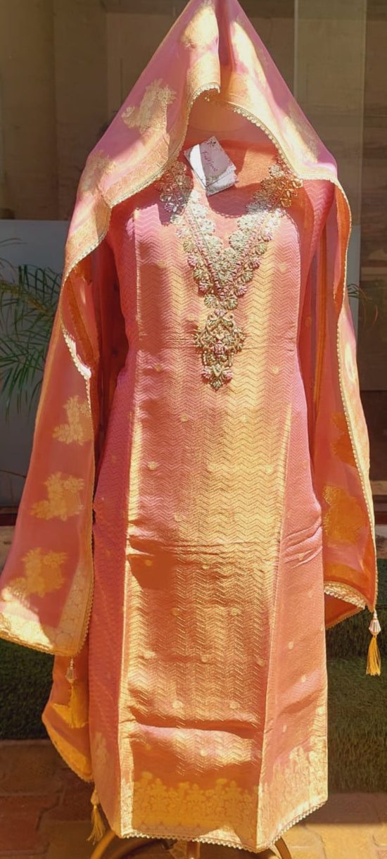 Pearlescent Blush Organza