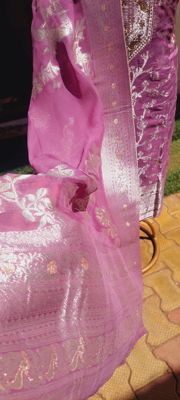 Regal Mauve Banarasi