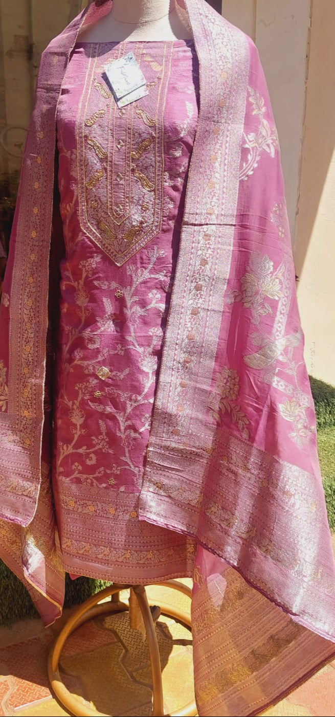 Regal Mauve Banarasi