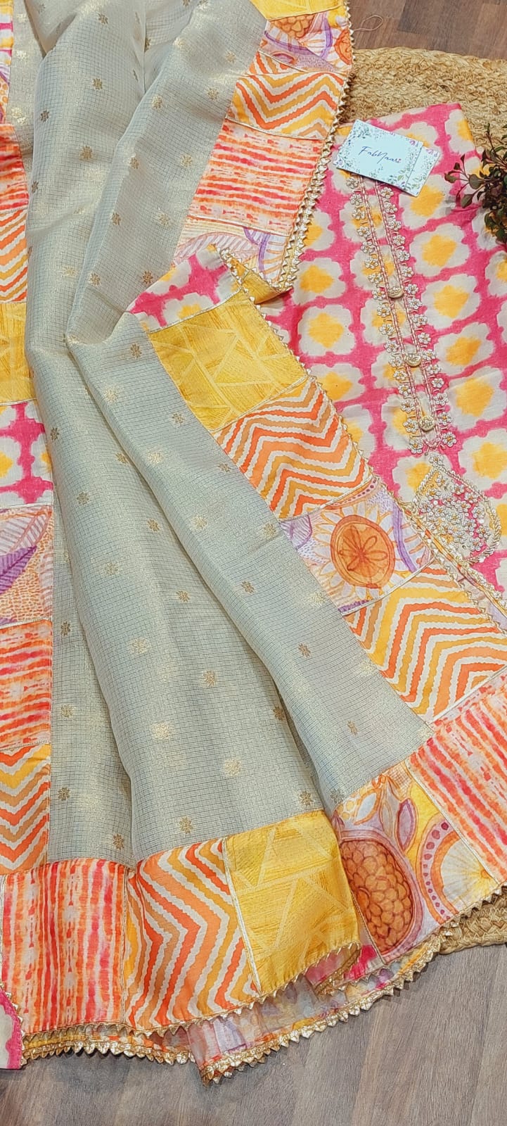 Vibrant Tussar Elegance