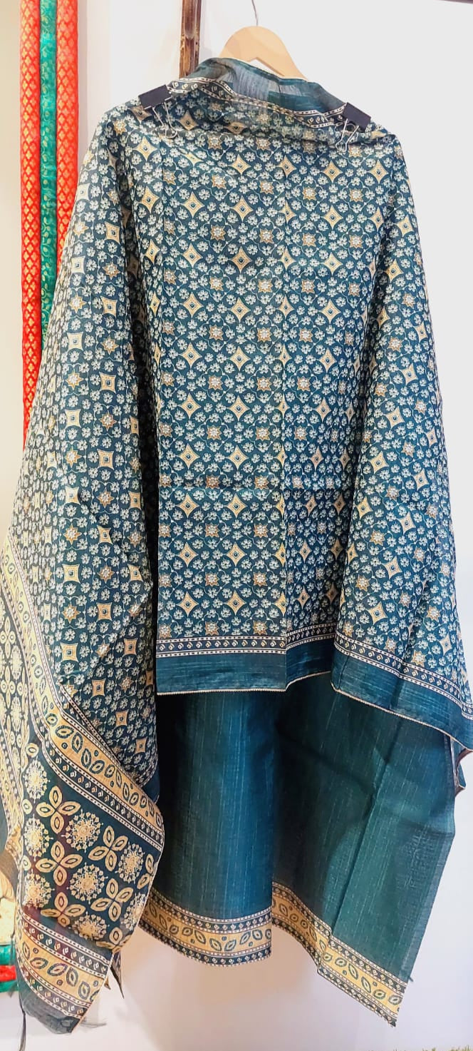 Ajrakh Chanderi Elegance