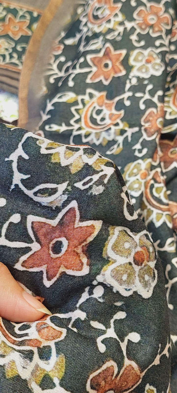 Raw Silk Kalamkari Set