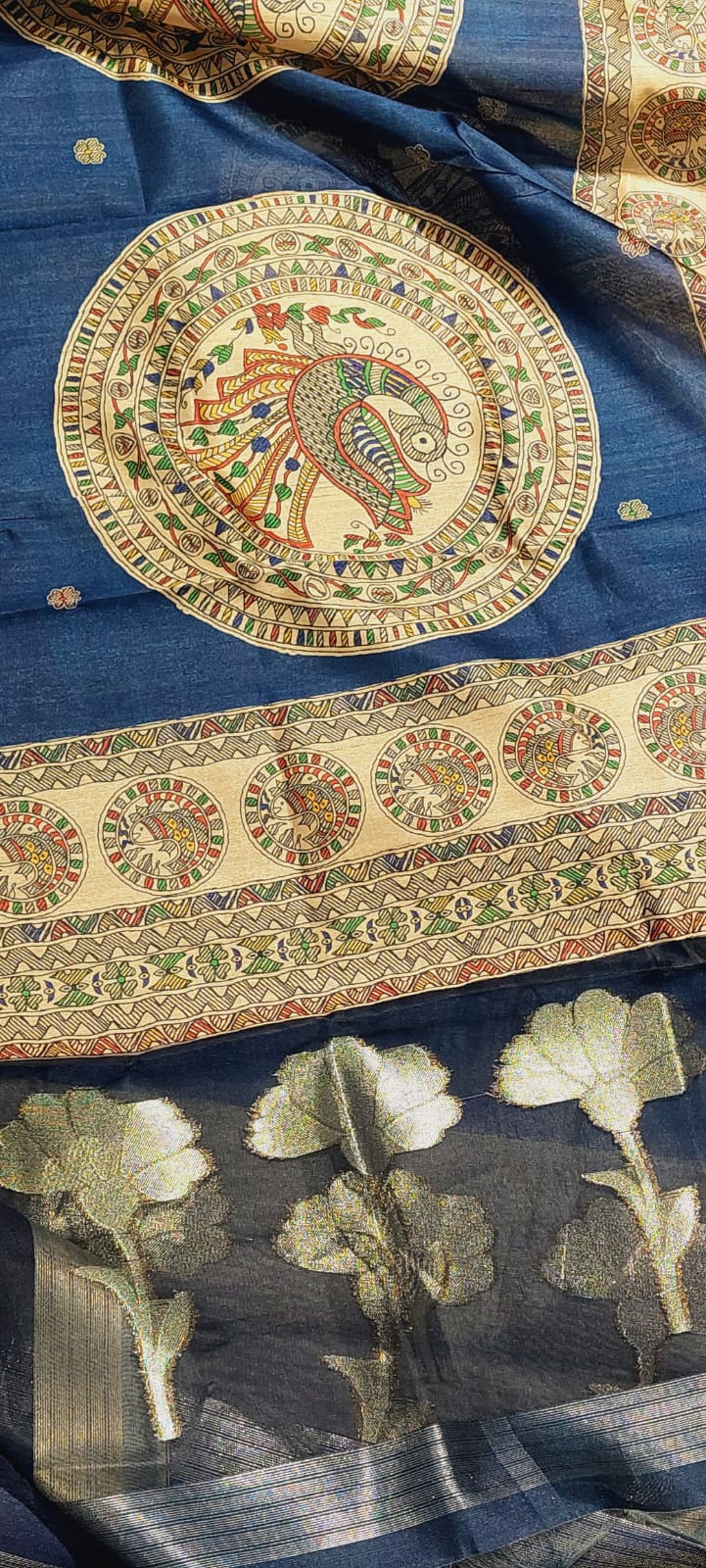 Golden Leaf Kalamkari