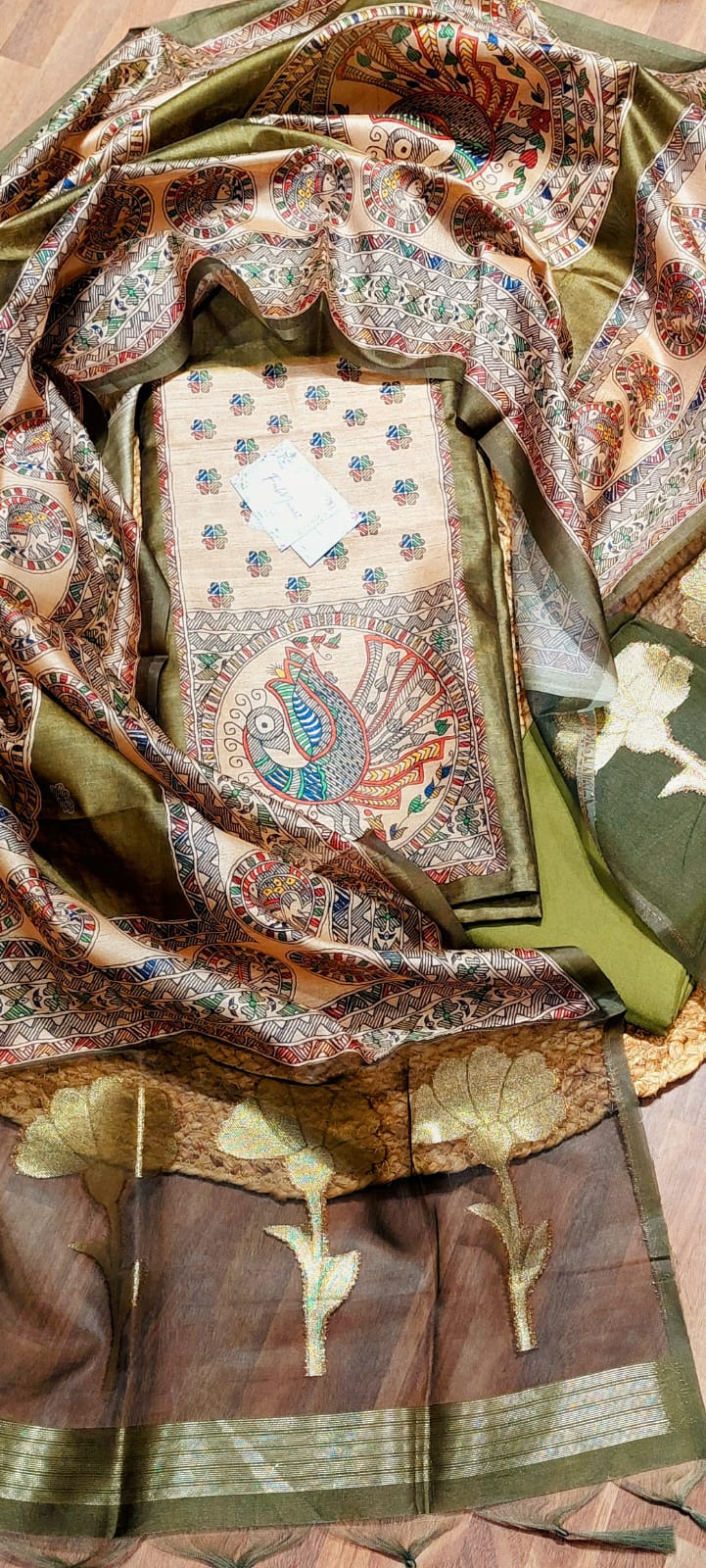 Golden Leaf Kalamkari
