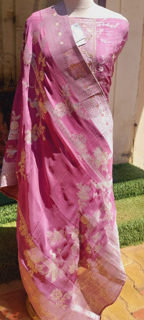 Regal Mauve Banarasi