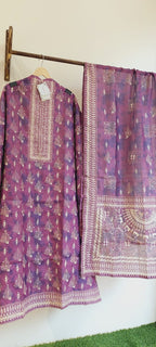 Warli Art Chanderi Silk