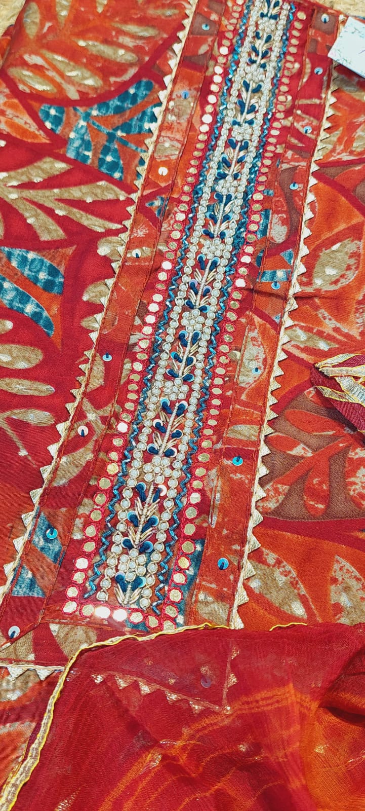 Maroon Muslin Charm