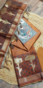 Golden Leaf Kalamkari