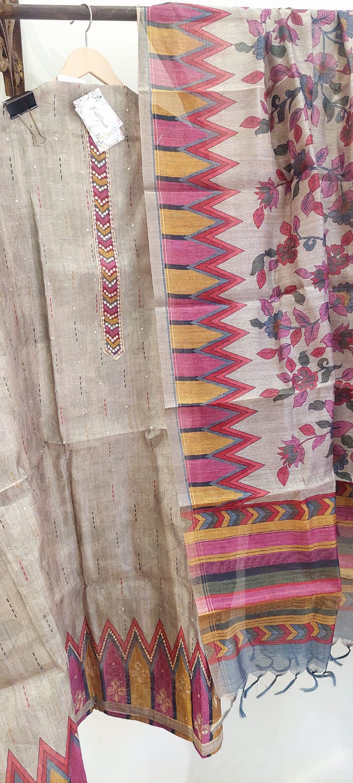 Kalamkari Tussar Elegance