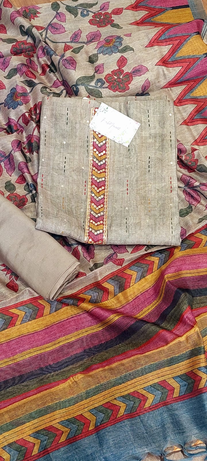 Kalamkari Tussar Elegance